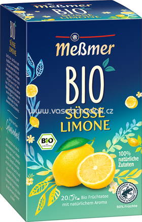 Meßmer Bio Früchtetee Süsse Limone, 20 Beutel