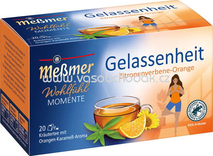 Meßmer Gelassenheit Zitronenverbene - Orange, 20 Beutel