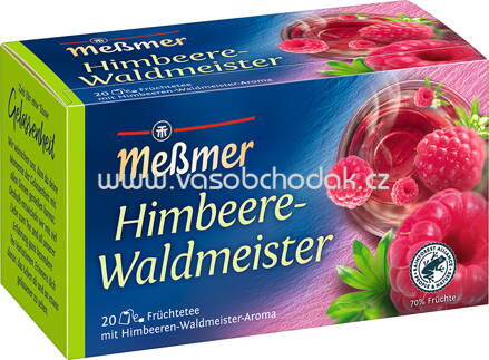 Meßmer Früchtetee Himbeere Waldmeister, 20 Beutel