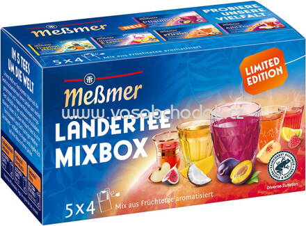 Meßmer Ländertee MixBox, 5x4 St, 20 Beutel