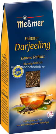 Meßmer Lose Schwarzer Tee Feinster Darjeeling, 150g