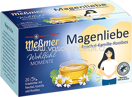 Meßmer Magenliebe Fenchel Kamille Rooibos, 20 Beutel