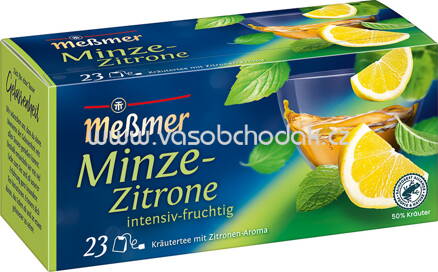 Meßmer Kräutertee Minze Zitrone, 23 Beutel
