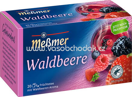 Meßmer Früchtetee Waldbeere, 20 Beutel