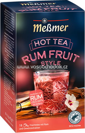 Meßmer Hot Tea Rum Fruit Style, 18 Beutel
