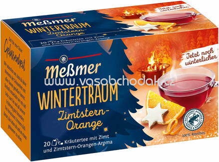 Meßmer Wintertraum Zimtstern-Orange, 20 Beutel