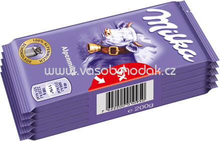 Milka Alpenmilch, 5x40g, 200g