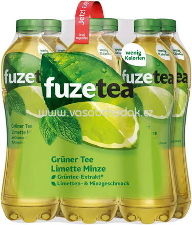 Fuze Tea Grüner Tee Limette Minze, 6x1l