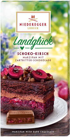 Niederegger Landglück Marzipan Tafel Schoko-Kirsch, 110g