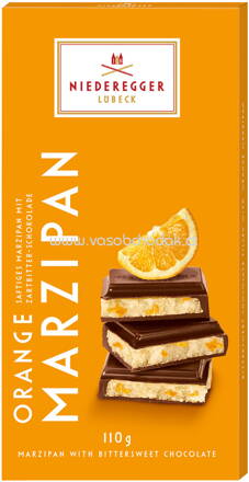 Niederegger Marzipan Tafel Orange, 110g