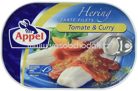 Appel Heringsfilets Tomate & Curry, 200g