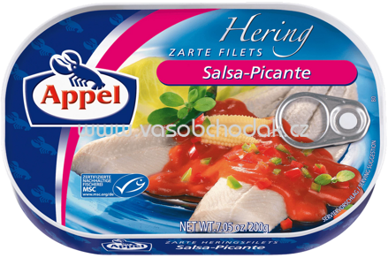 Appel Heringsfilets in Salsa-Picante Sauce, 200g
