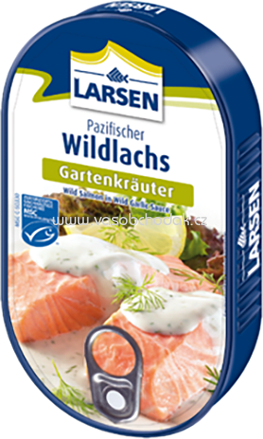 Larsen Wildlachs Gartenkräuter Sauce, 200g