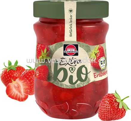 Schwartau Bio Extra Konfitüre Erdbeere, 320g
