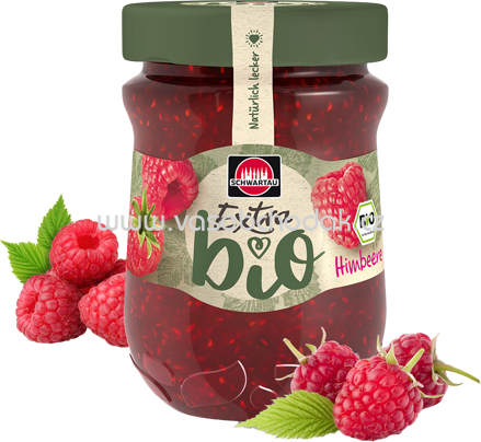 Schwartau Bio Extra Konfitüre Himbeere, 320g