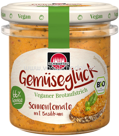 Schwartau Gemüseglück Sonnentomate mit Basilikum, 135g