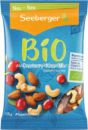 Seeberger Bio Cranberry Nuss Mix, 125g