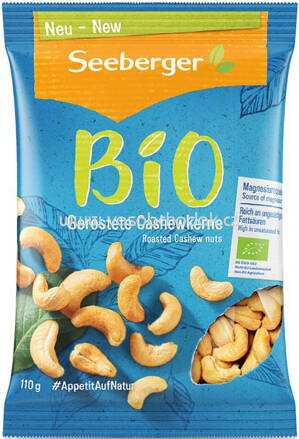 Seeberger Bio Geröstete Cashewkerne, 110g