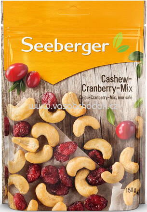 Seeberger Cashew Cranberry Mix, 150g
