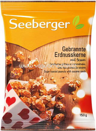 Seeberger Gebrannte Erdnusskerne mit Sesam, 150g