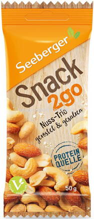 Seeberger Snack2go Nuss-Trio geröstet, gesalzen, 50g