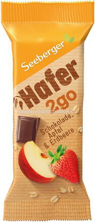 Seeberger Hafer2go Schokolade, Apfel und Erdbeeren, 50g