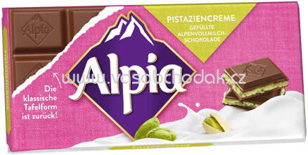 Alpia Tafelschokolade Pistaziencreme, 100g