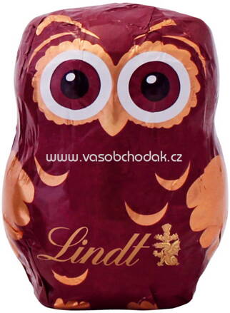 Lindt Eule Hohlfigur Milch rot, 40g