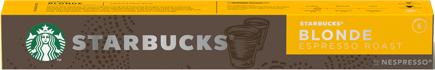 Starbucks Kapseln Blonde Espresso Roast by NESPRESSO, 10 St