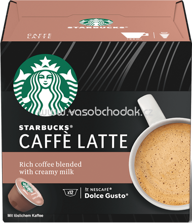 Starbucks Kapseln Caffé Latte by Nescafé Dolce Gusto, 12 St