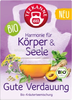 Teekanne Bio Harmonie für Körper und Seele Gute Verdauung, 15 Beutel