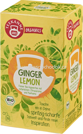 Teekanne ORGANICS Ginger Lemon, 20 Beutel