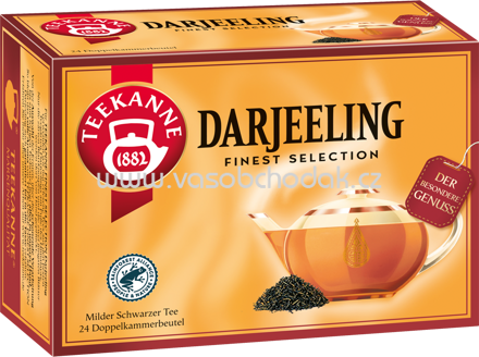 Teekanne Schwarzer Tee Finest Selection Darjeeling, 24 Beutel