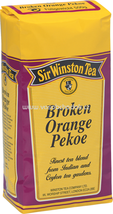 Teekanne Schwarzer Tee Sir Winston Tea Broken Orange Pekoe, 500g