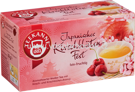 Teekanne Ländertee Japanisches Kirschblüten Fest, 20 Beutel