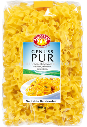 3 Glocken Genuss Pur Gedrehte Bandnudeln, 500g