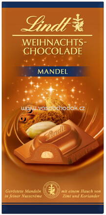 Lindt Weihnachts-Chocolade Mandel, 100g