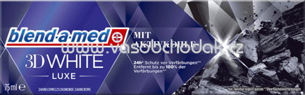 blend-a-med Zahnpasta 3D White Luxe mit Aktivkohle, 75 ml