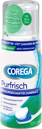 COREGA Reinigungsschaum für Zahnersatz, 125 ml