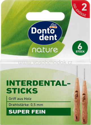 Dontodent Nature Interdental-Sticks, ISO 2, 0,5 mm, 6 St