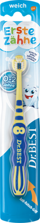 Dr. Best Zahnbürste Kinder Erste Zähne, 0-2 Jahre weich, blau, 1 St