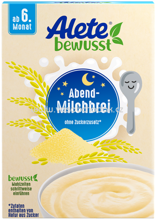 Alete Milchbrei Abend-Milchbrei Grießbrei, nach dem 4. Monat, 400 g