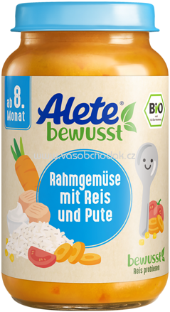 Alete Rahmgemüse mit Reis und Pute, ab 8. Monat, 220g