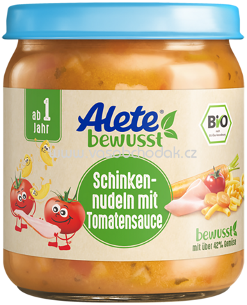 Alete Schinkennudeln mit Tomatensauce, ab 1 Jahr, 250 g