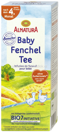 Alnatura Baby-Fencheltee, nach dem 5. Monat, 35 g