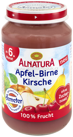 Alnatura Apfel Birne Kirsche, ab 6. Monat, 190 g
