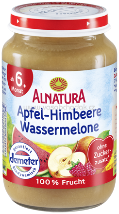 Alnatura Apfel Himbeere Wassermelone, ab 6. Monat, 190g
