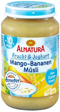 Alnatura Frucht & Joghurt Mango-Bananen-Müsli, ab 10. Monat, 190g