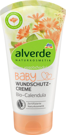 Alverde NATURKOSMETIK Baby Wundschutzcreme Bio-Calendula, 75 ml
