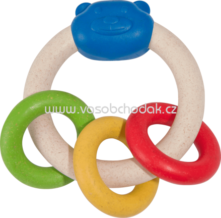AnbacTOYS Greifling antibakteriell mit Teddykopf, 1 St